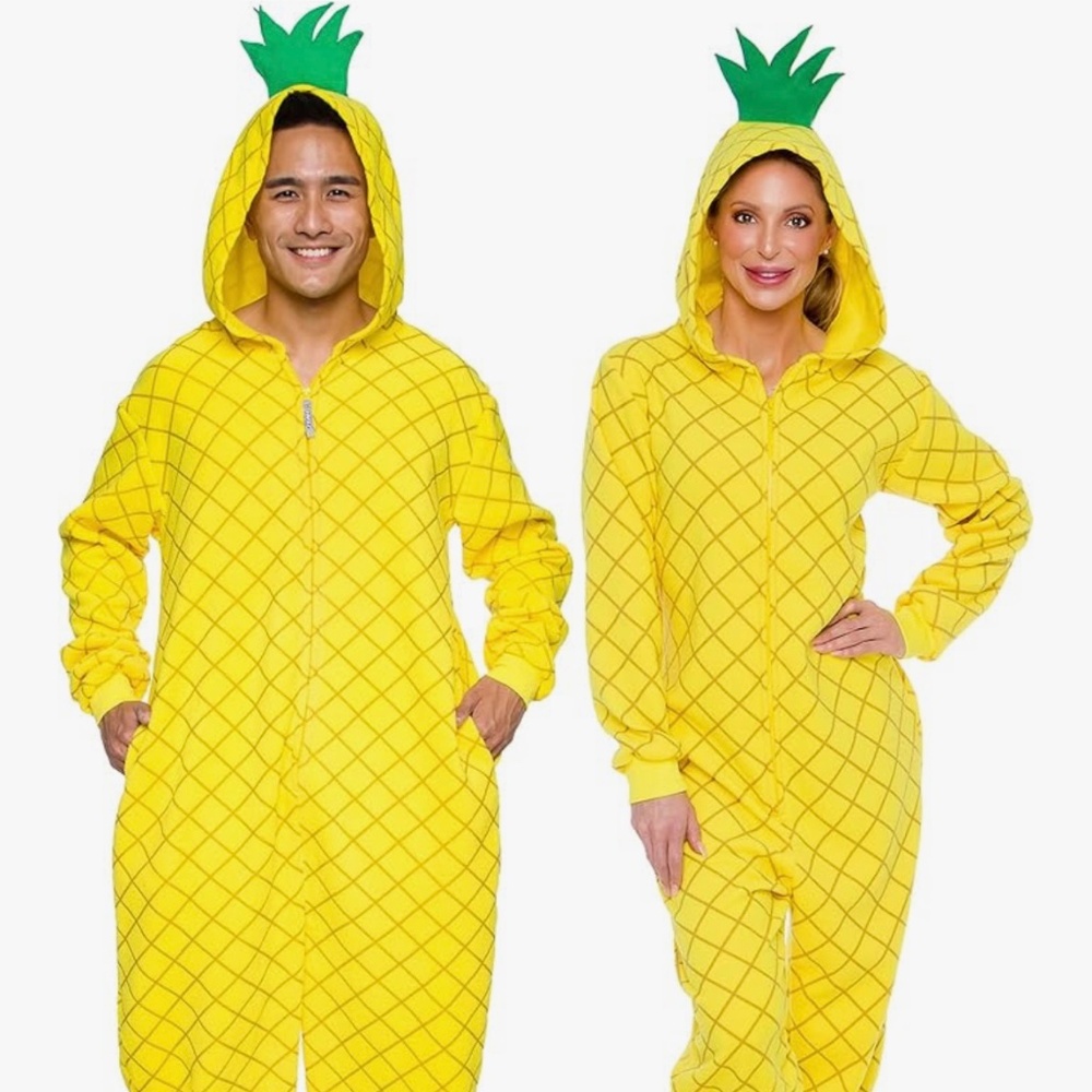 Unisex L Adult Pineapple one piece costume cosplay